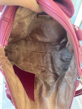 Borsa a spalla fucsia con fibbia