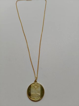 Colgante Salvador Dalí Baño Oro Plata