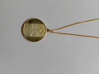 Colgante Salvador Dalí Baño Oro Plata