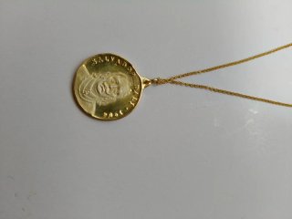 Colgante Salvador Dalí Baño Oro Plata