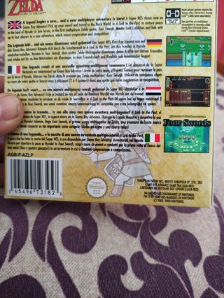 Caja Reemplazo Zelda A Link to the Past GBA