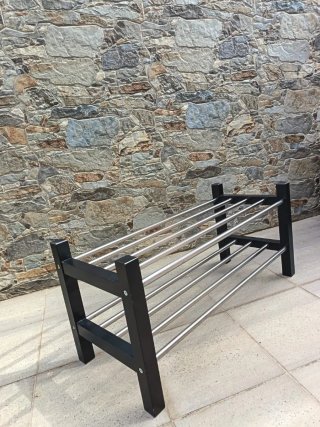 Zapatero Ikea madera/metal