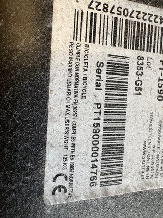 Bicicleta Spinning Salter Stone PT-1590