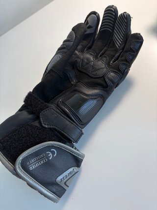 Guantes Dainese Moto Cuero Negro