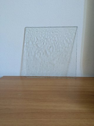 Set 4 lastre vetro Murano 25x25cm anni '90