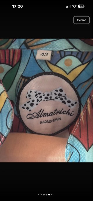 Vestido colorido con fajín talla única