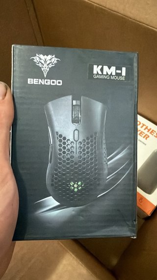 Ratón Gaming BENGOO KM-I Negro/Verde
