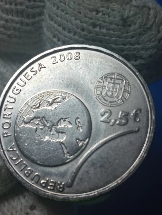 Moneta Portogallo 2008 2,5€