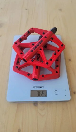 Pedales MTB rojos