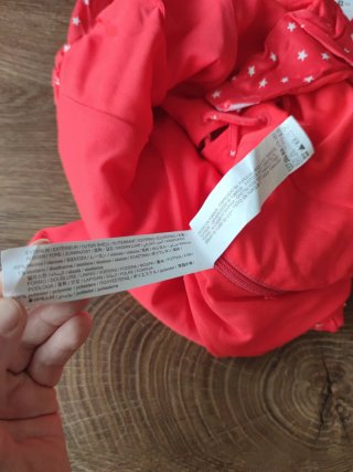 Body donna Zara rosso con stelle