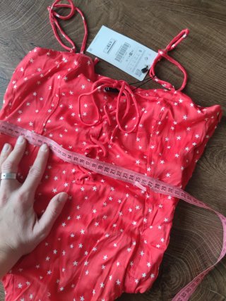 Body donna Zara rosso con stelle