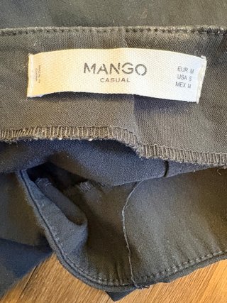 Gonna Mango con rouches e strass Nera M