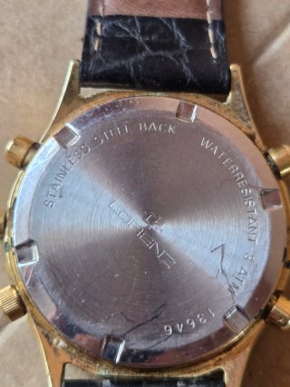 Orologio Lorenz Cronografo Blu e Oro