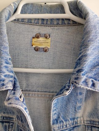 Cazadora vaquera John Galliano azul mujer