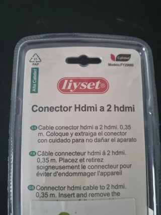 Conector HDMI Liyset 0.35m