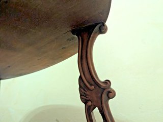 Tavolino da Salotto Ovale Stile Luigi XV in legno
