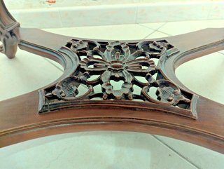 Tavolino da Salotto Ovale Stile Luigi XV in legno