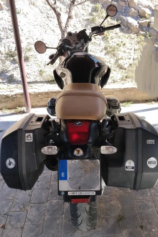 BMW R1150R Negra, Sillín Camel