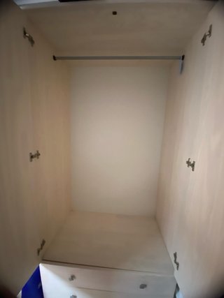 Armario de madera blanco 2 puertas