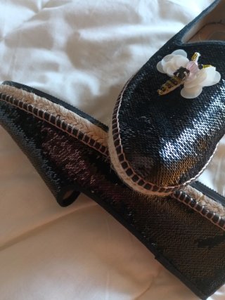 Bailarinas negras de lentejuelas