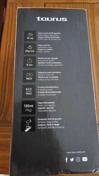 Vaporizador Ropa Taurus 99,99% Desinfección