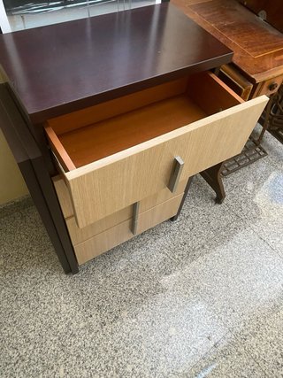 Cajonera moderna madera y metal