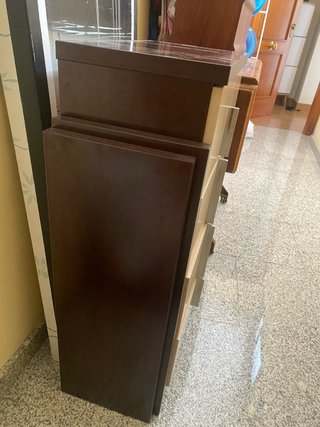 Cajonera moderna madera y metal