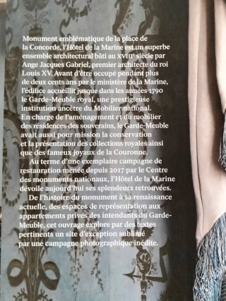 Le Garde-Meuble de la Couronne le temps retrouv...