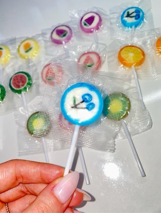 Lote de Piruletas Artesanales - Diseños de Frutas