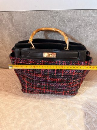 Borsa Carpisa Tweed Manico Bamboo