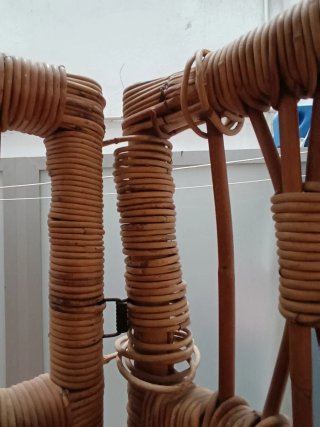 Biombo de mimbre