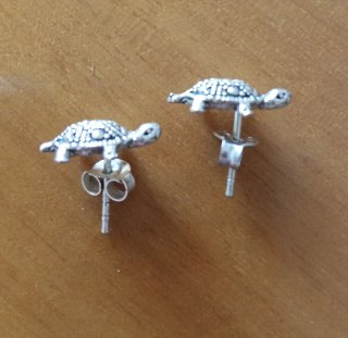 Orecchini Argento Tartaruga