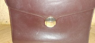 BOLSO TIPO KELLY MARRON DE PIEL AUTÉNTICO