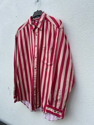 Camisa Tommy Hilfiger Rayas Talla L Vintage