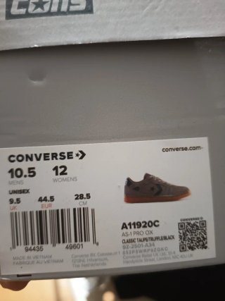 Zapatillas Converse AS-1 Pro Ox Talla 44.5 Skaters