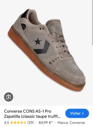 Zapatillas Converse AS-1 Pro Ox Talla 44.5 Skaters