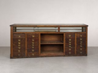 Mostrador antiguo de comercio de 1880