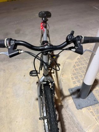 Bicicleta rockrider Schrider Plata