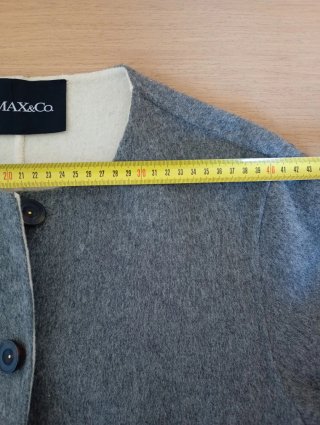 Cappotto double face bianco e grigio Max&Co 44