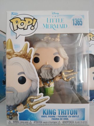 Lote 3 Funko Pop La Sirenita: Ursula, Tritón, Eric