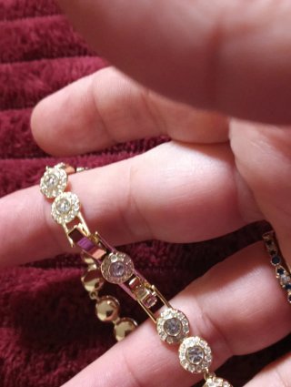 Collar Swarovski Dorado