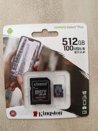 Kingston Micro SD 512GB con Adaptador