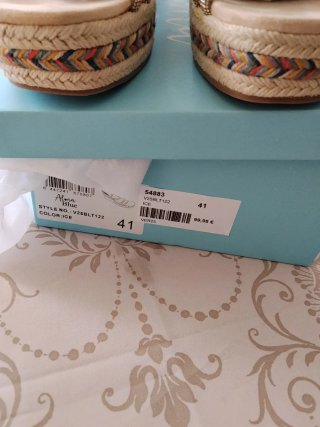 Sandalias joya Alma en Pena Strass Beige/Oro Nueva