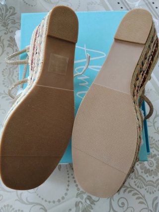 Sandalias joya Alma en Pena Strass Beige/Oro Nueva