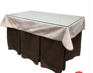 Mesa camilla con cristal