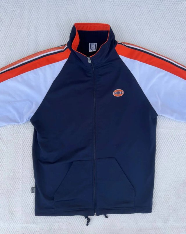 Chaqueta Vintage Nike Unisex Azul Naranja