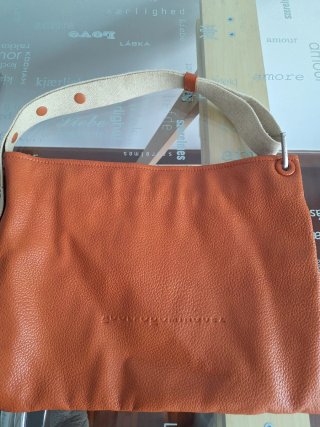 Bolso Adolfo Domínguez Naranja y Beige