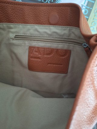 Bolso Adolfo Domínguez Naranja y Beige