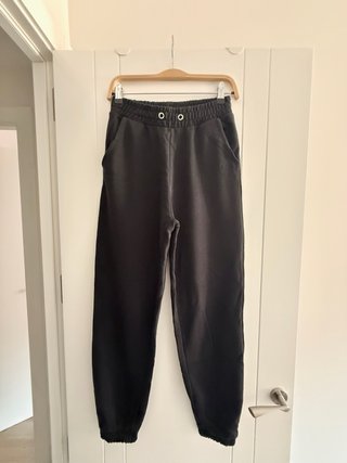 Pantalón chándal Stradivarius negro Talla S