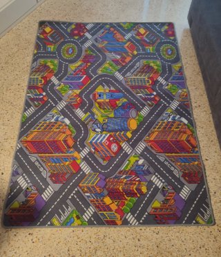 Alfombra infantil circuito coches 240x140
